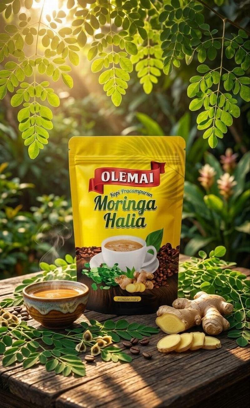 Kopi Pracampuran Moringa Halia (15 sachets)