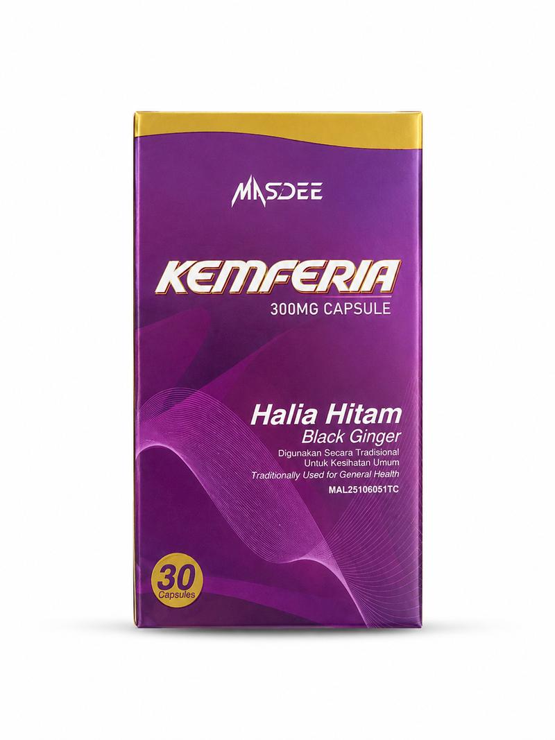 MASDEE KEMFERIA HALIA HITAM 30 KAPSUL