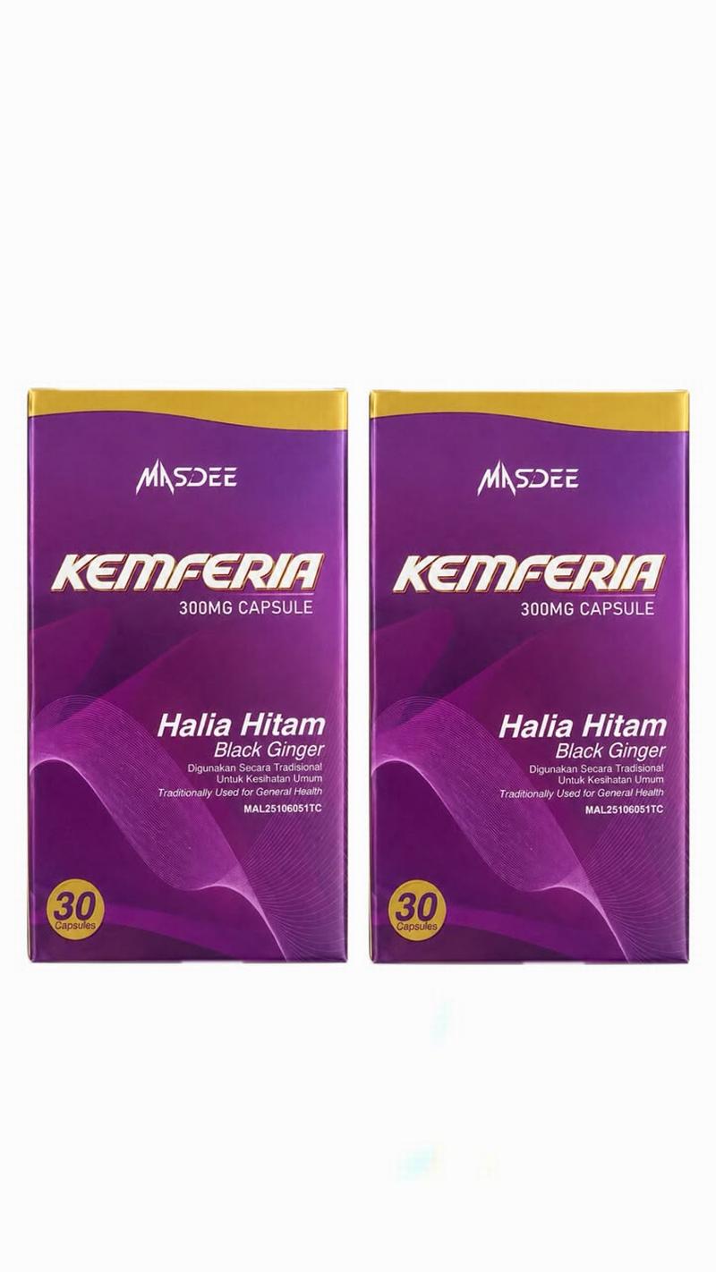 MASDEE KEMFERIA HALIA HITAM 30 KAPSUL (2 UNIT)